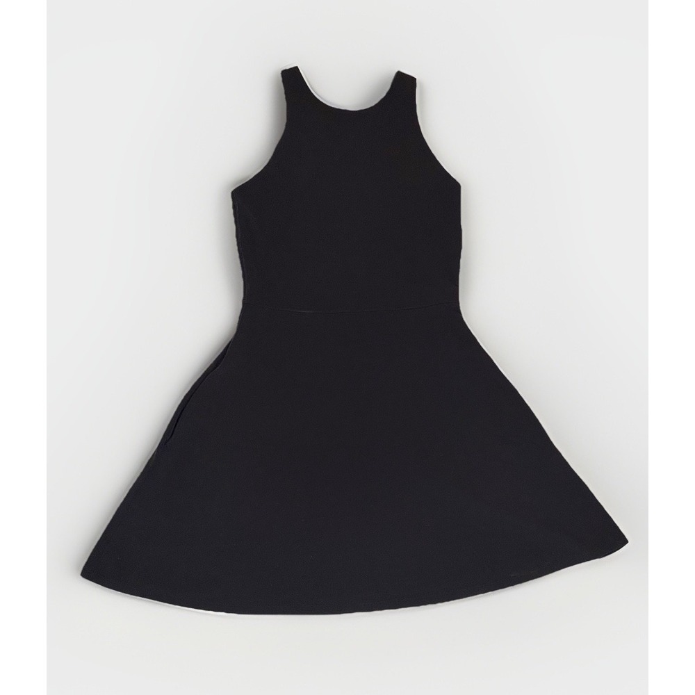 Athleta Conscious Dress Black‎ Women's XS A-Line with Pockets LBD - Picture 3 of 12